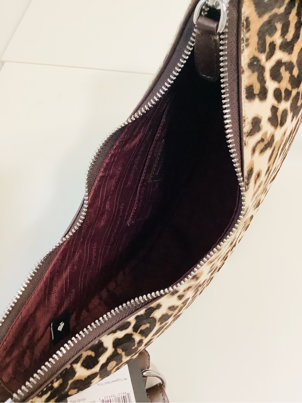 Kate Spade NY BESTSELLER Leopard Print Haircalf Multi-way Bag NEW w/ Dust Bag - Picture 9 of 16